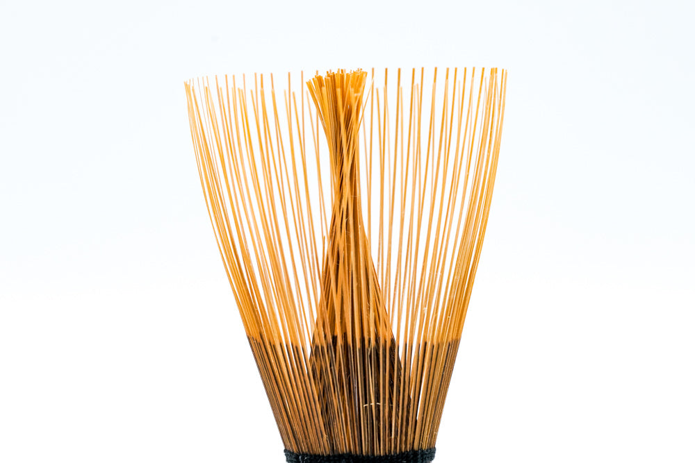 Japanese Chasen - 竹華園 Chikukaen - Kurotake Dark Bamboo Kankyū-an Matcha Whisk