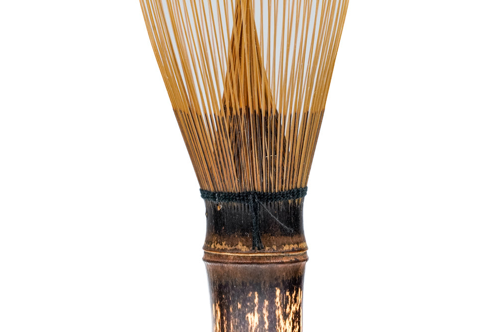 Japanese Chasen - 竹華園 Chikukaen - Kurotake Dark Bamboo Kankyū-an Matcha Whisk